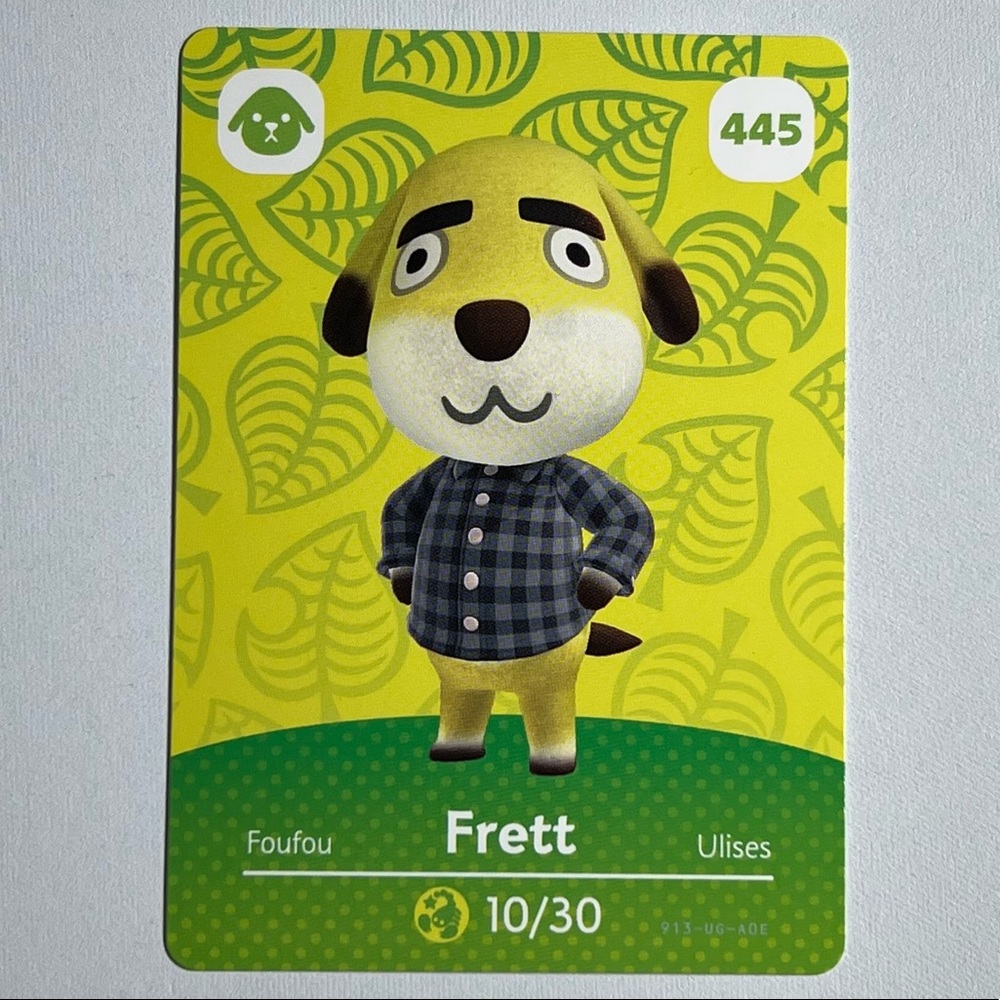 Animal Crossing Amiibo Card - Frett- 445
